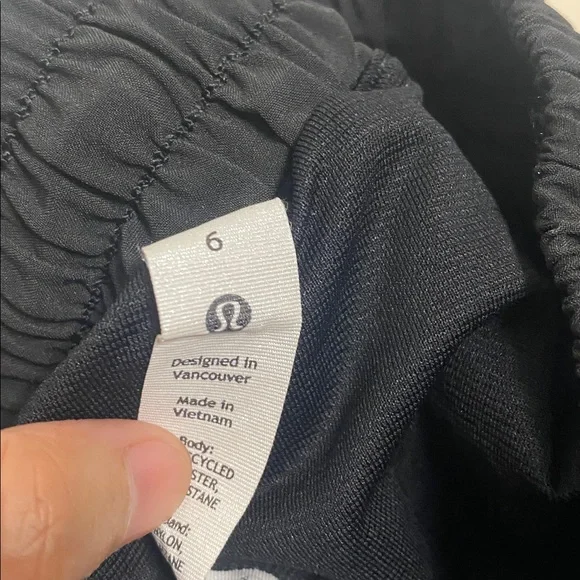 Lululemon Black Athletic Shorts size 6&8 fit almost the same, selling together. - Picture 6 of 6